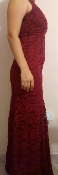 Vestido de Festa Cor Marsala