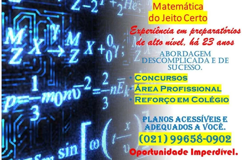 Matemática Destrinchada do Básico ao Avançado - Aulas de Reforço e Cur