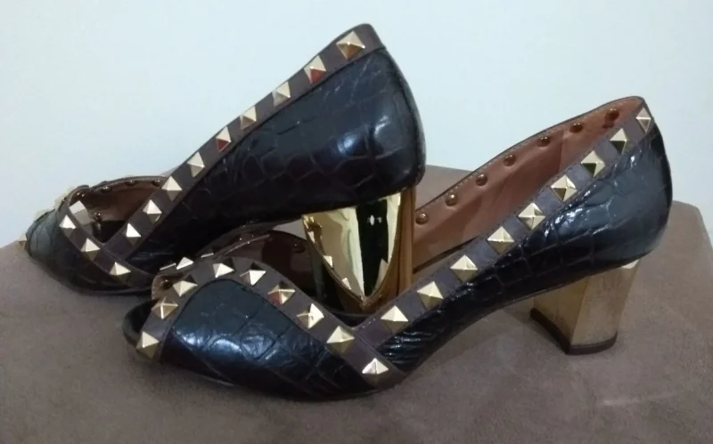 Sapato Luv It Couro Marrom Novo