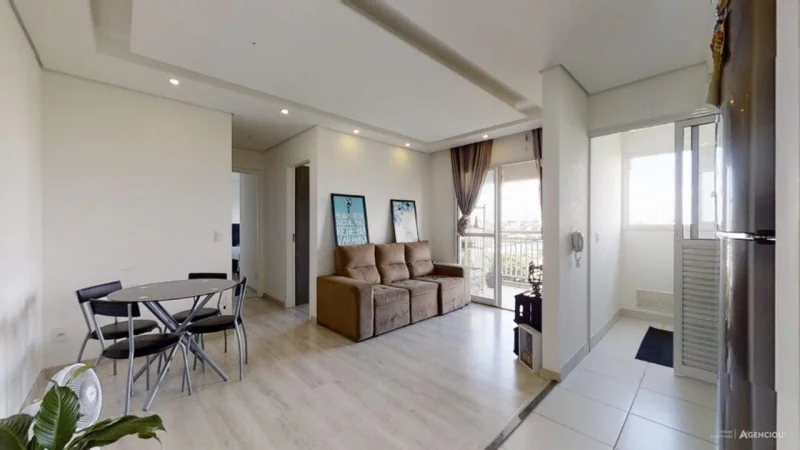 Apartamento Semi Mobiliado Que Conta com Cerca de 58m2 de ár