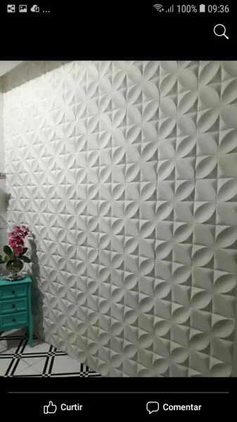 Placa de Gesso 3d Gesso