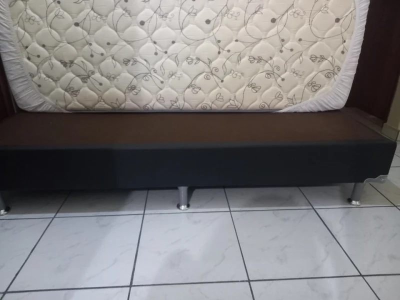Cama Box Solteiro com Colchão