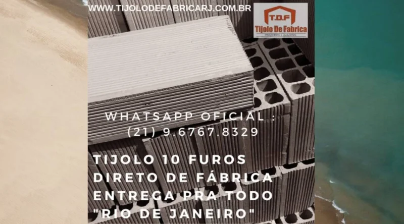 Tijolo Direto de Fábrica Whatsapp: (21) 9.6767.8329 Santo Antonio de P