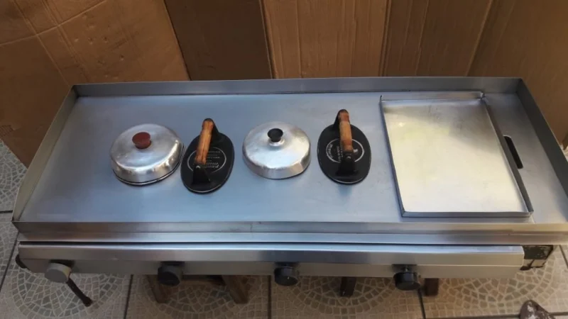 Chapa de Inox para Lanches