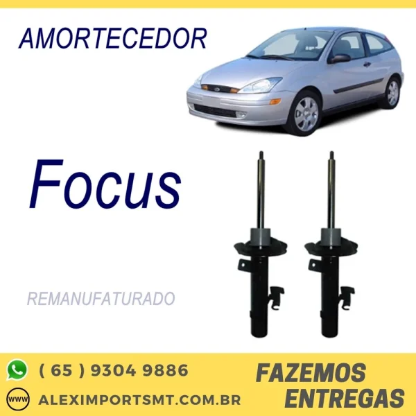 Par de Amortecedores Dianteiro Remanufaturados Focus 2000 Até 2008