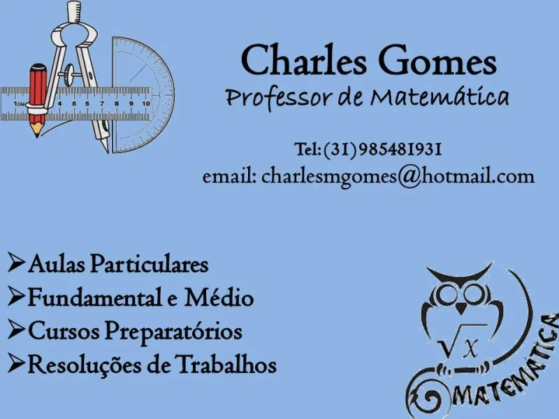 Professor de Matemática - Aulas Particulares