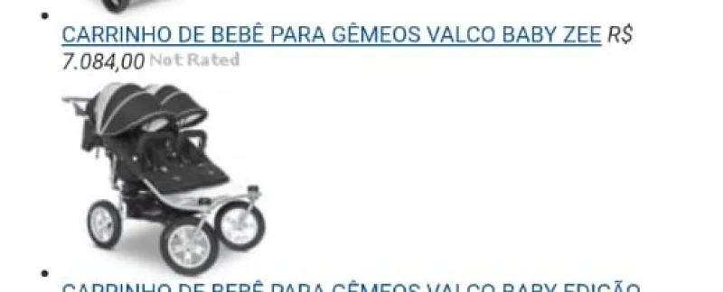 Carrinho de Bebê Gêmeos
